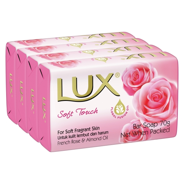 Lux Bar Soap Soft Touch 4 Pack 280g