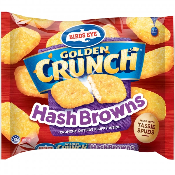 Birds Eye Golden Crunch Hash Browns 800g