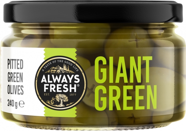 Always Fresh Olives Deli Style Giant Green 240g
