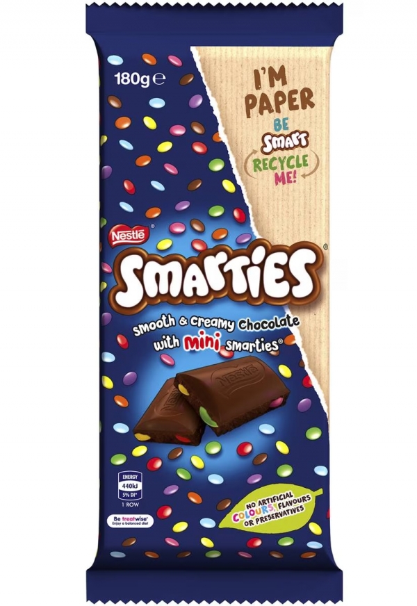 Nestle Smarties Family Block With Mini Smarties 180g