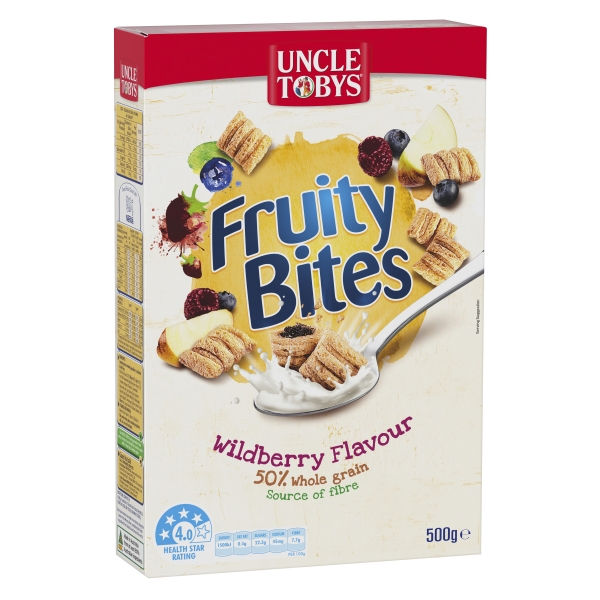 Uncle Tobys Fruity Bites Wildberry 500g
