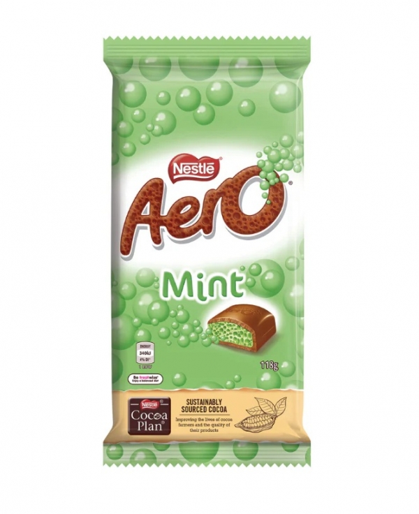 Nestle Aero Peppermint Chocolate Block 118g