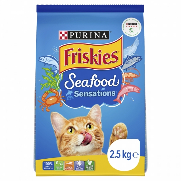 Purina Friskies Dry Cat Food Seafood Sensations 2.5kg