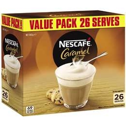 Nescafe Cafe Menu Coffee Caramel 26 Pack