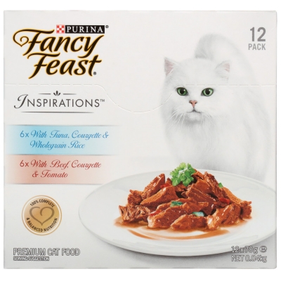 Purina Fancy Feast Inspirations Beef & Tuna 12 x 70g
