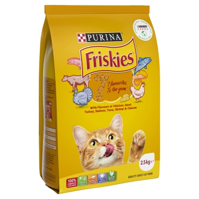 Friskies Adult Dry Cat Food 7 Favourite Flavours 2.5kg