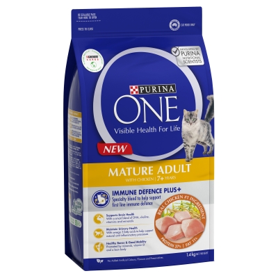 Purina One Dry Cat Food Senior 7+ 1.4kg