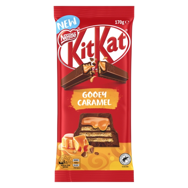 Nestle Kit Kat Gooey Caramel Chocolate Block 170g