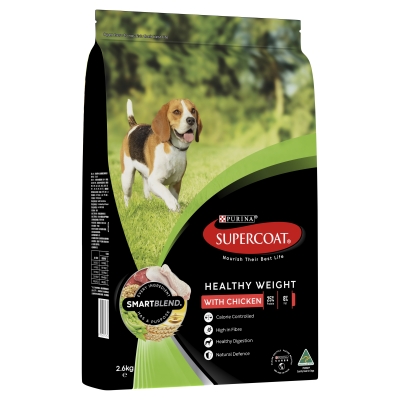 Supercoat Smartblend Adult Healthy Weight Dog Food With Chicken 2.6kg