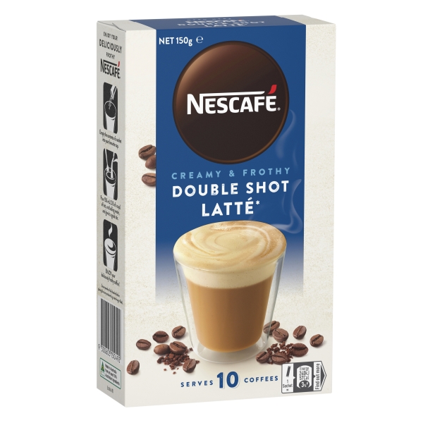 Nescafe Sachets Double Shot Latte 10 Pack