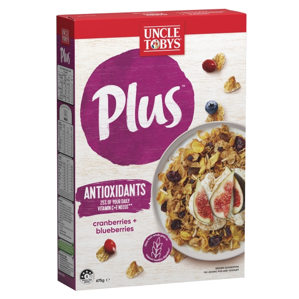 Uncle Tobys Plus Antioxidant Cereal 675g