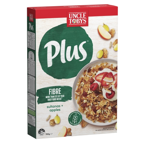 Uncle Tobys Plus Fibre Cereal 700g