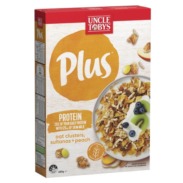 Uncle Tobys Plus Protein Breakfast Cereal 620g