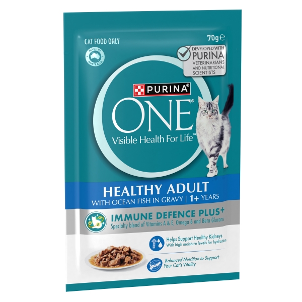 Purina One Adult Cat Food Ocean Fish 70g