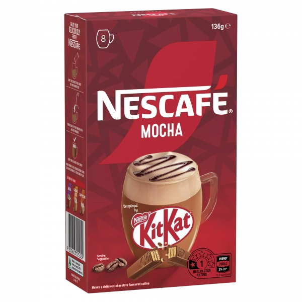 Nescafe Sachets Mocha Kit Kat 8 Pack 136g