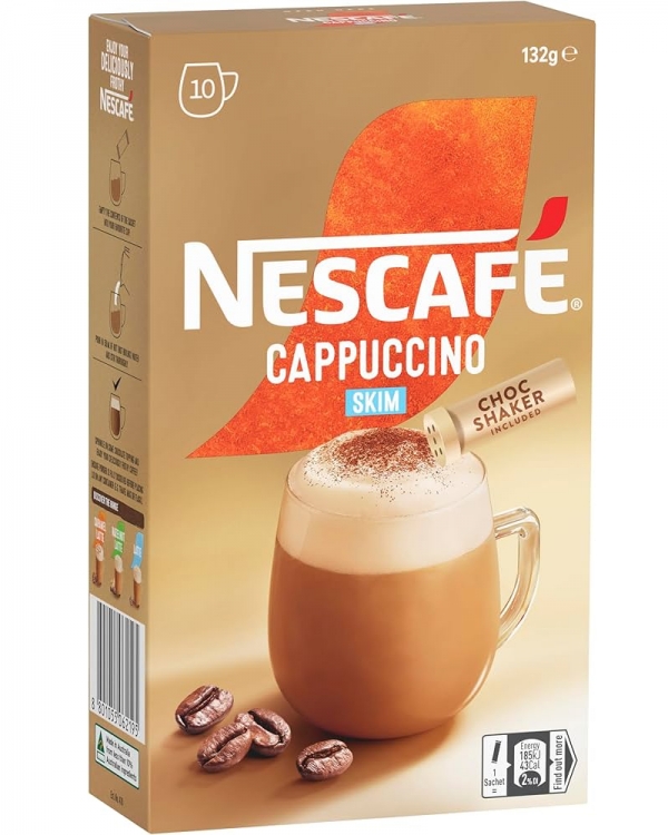 Nescafe Sachets Cappuccino Skim 10 Pack