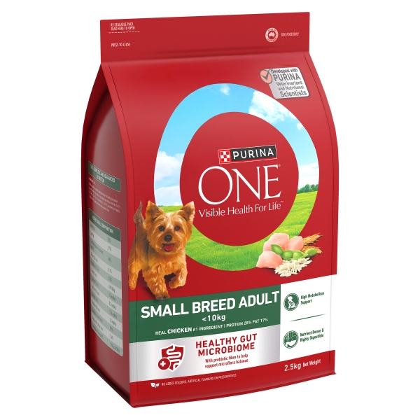 Purina One Adult Dry Dog Food Small Breed Chicken 2.5kg