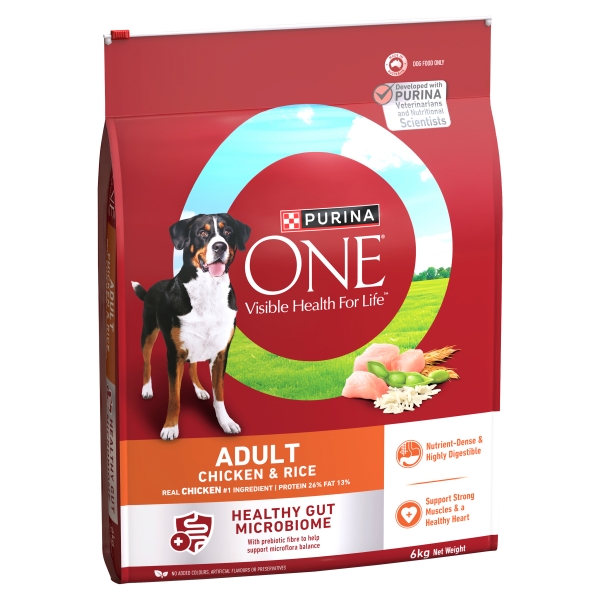 Purina One Dog Food Adult Chicken & Rice 6kg