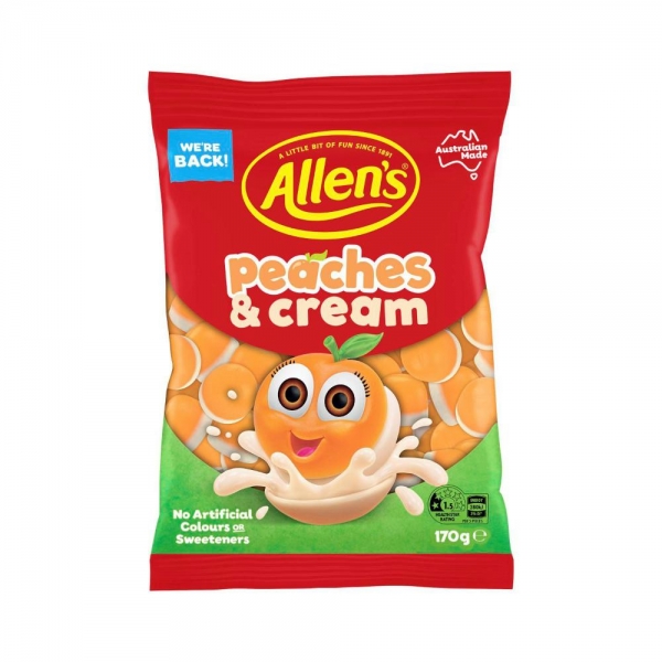 Allen's Peaches and Cream 170g