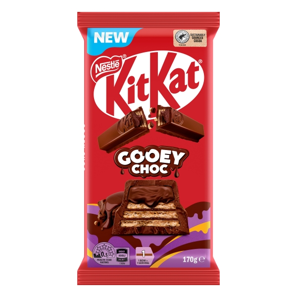 Nestle KitKat Block Gooey Choc 170g