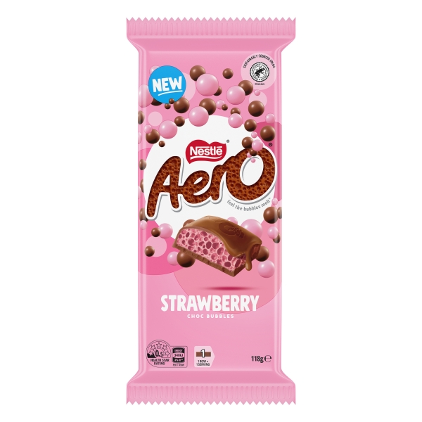 Nestle Aero Block Strawberry 118g