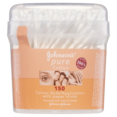 Johnson's Pure Cotton Buds Applicators 150 Pack