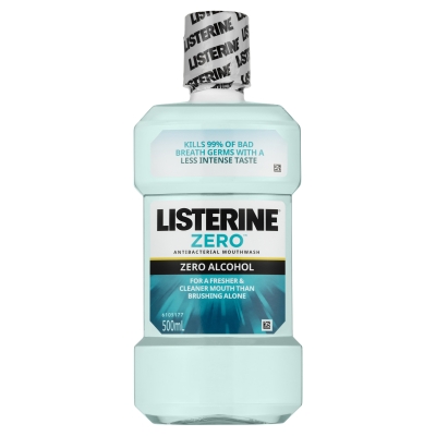 Listerine Mouthwash Zero Alcohol 500ml