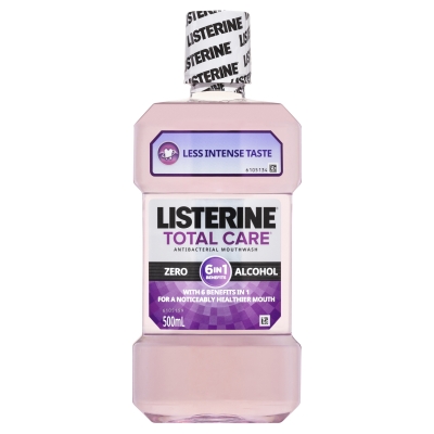 Listerine Mouthwash Total Care Zero Alcohol 500ml