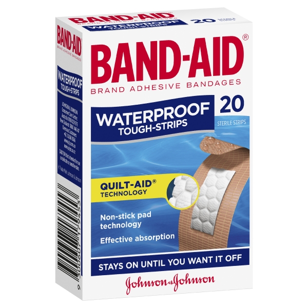 Band-Aid Tough Strips Waterproof 20 Pack