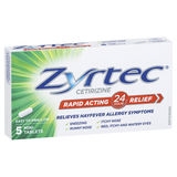 Zyrtec Allergy & Hayfever Tablets 5 Pack 10mg
