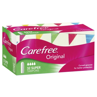 Carefree Tampons Super 32 Pack