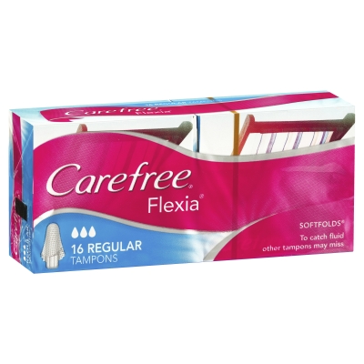 Carefree Tampons Flexia Regular 16 Pack