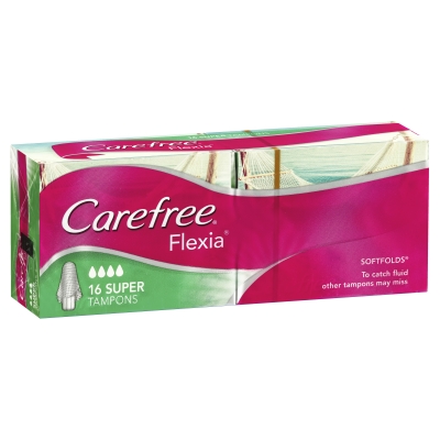Carefree Tampons Flexia Super 16 Pack