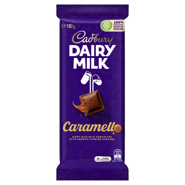 Cadbury Dairy Milk Block Caramello 180g