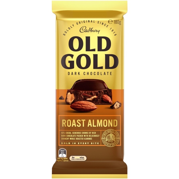 Cadbury Old Gold Block Roast Almond 180g