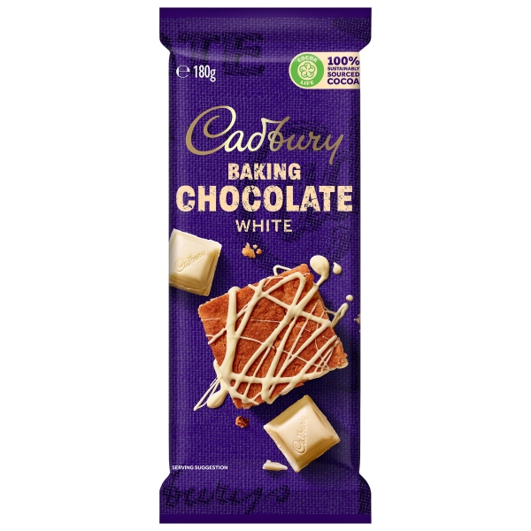 Cadbury Baking Chocolate White 180g