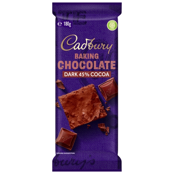 Cadbury Baking Chocolate Dark 180g