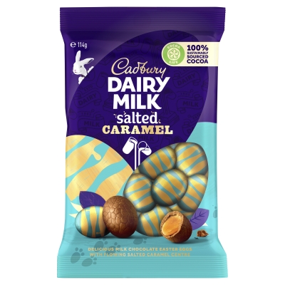 Cadbury Mini Salted Caramel Egg Bag 114g