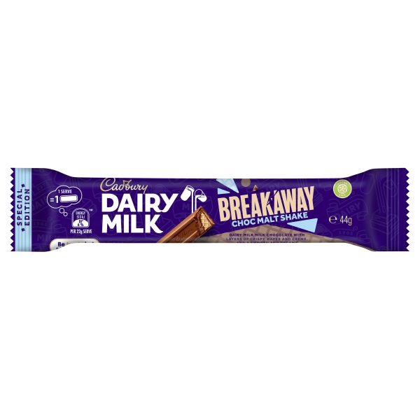 Cadbury Dairy Milk Breakaway Choc Malt Shake 44g