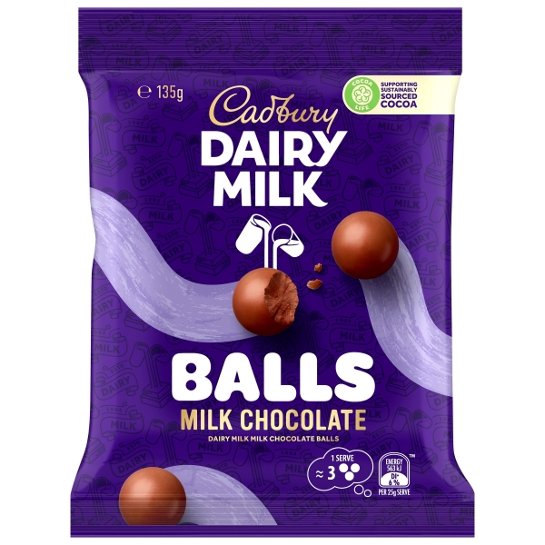 Cadbury Dairy Milk Balls Milk Chocolate 135g