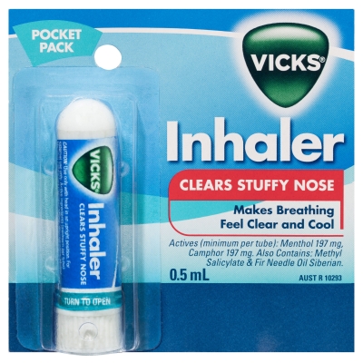 Vicks Inhaler Pocket Pack 0.5ml