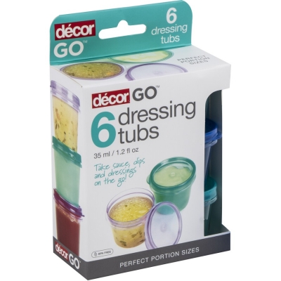 Decor To Go Dressing Tubs 35ml 6 Pack