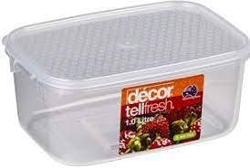 Decor Tellfresh Container Oblong 1lt Clear