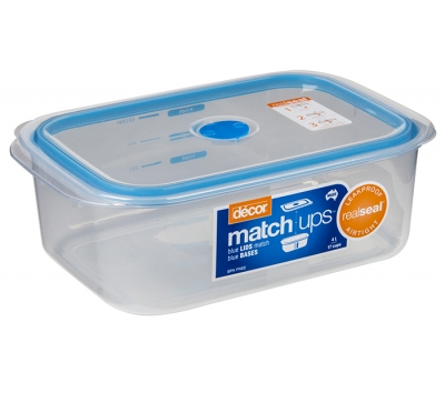 Decor Match Ups Container Oblong Clip 4lt