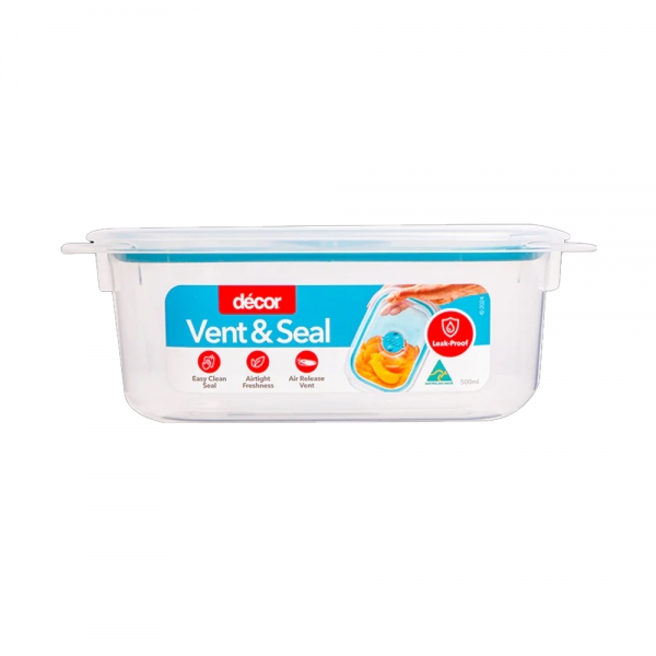 Decor Vent & Seal Oblong Container 500ml