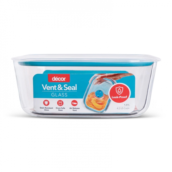 Decor Vent & Seal Oblong Container 1Lt