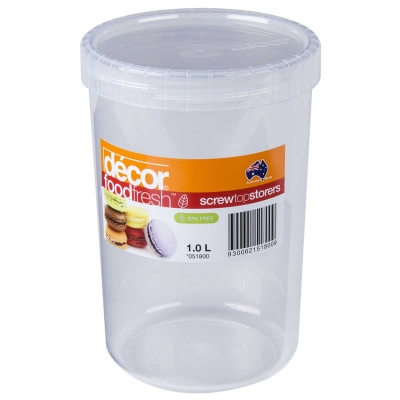 Decor Food Fresh Container Screw Top 1lt