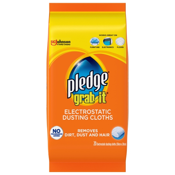 Pledge Grab It Electrostatic Dusting Cloths 20 Pack
