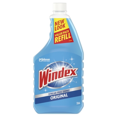 Windex Glass Cleaner Original Refill 750ml