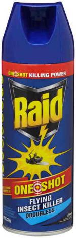 Raid One Shot Flying Insect Killer Odourless 220g